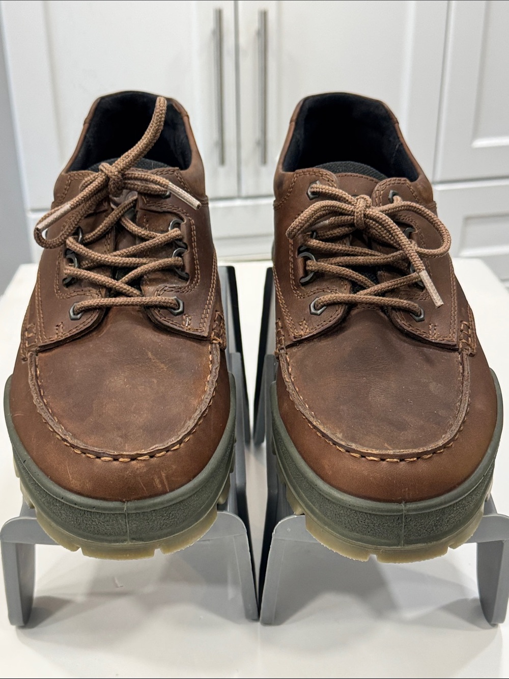 ECCO Track GORE-TEX Brown Leather Walking Shoes – Men’s EU 46 / US 12–12.5 - Picture 3 of 16